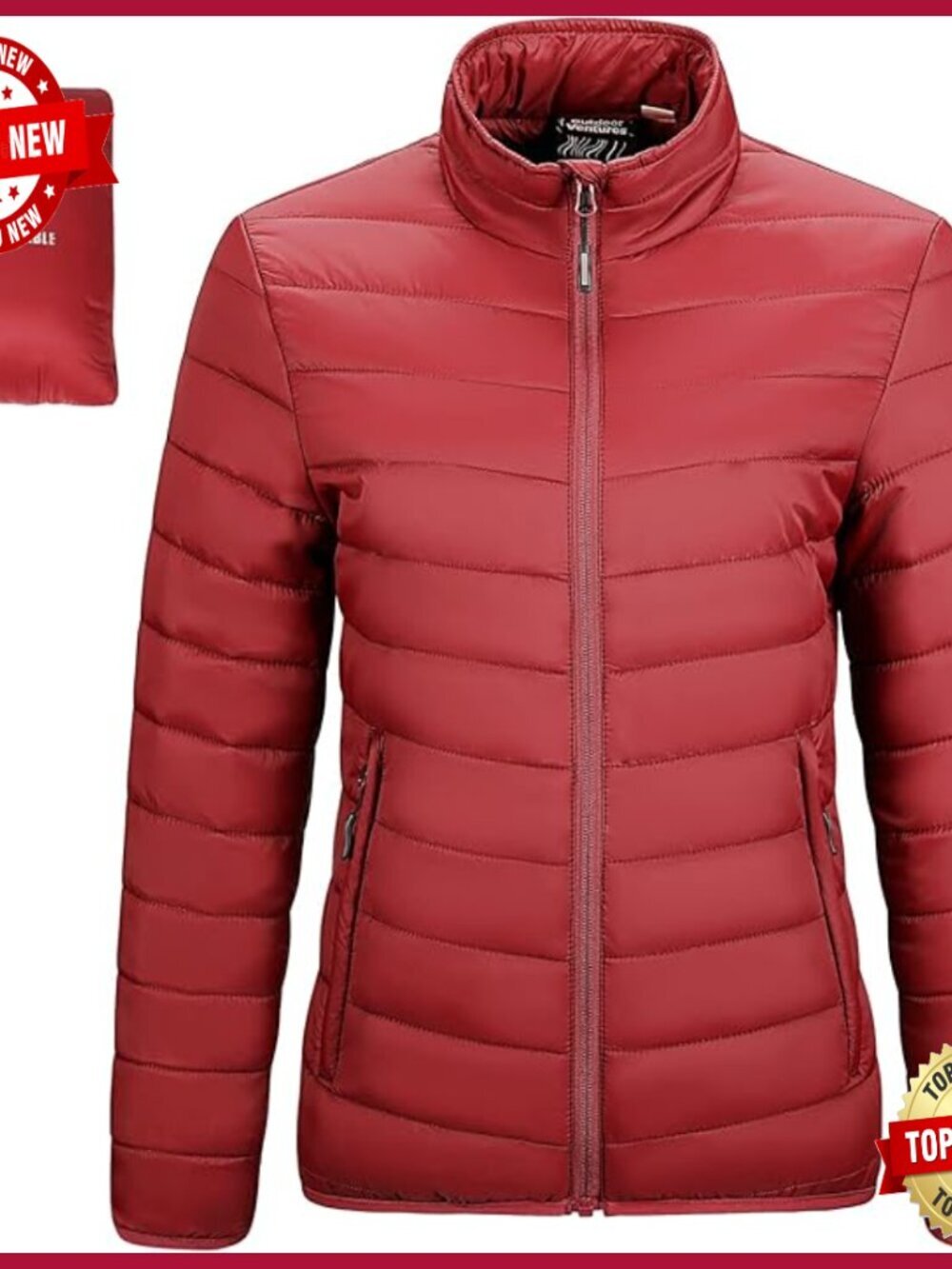 Women's Packable Puffer Jacket Lightweight Insulated Winter Coat